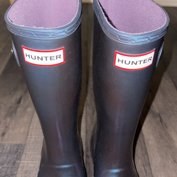 Little girls iridescent HUNTER rain boots - Picture 2 of 6